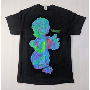 Chris Brown Tory Lanez Indigoat Tour Aulblack Umbrella Boys 2 sided T Shirt MED